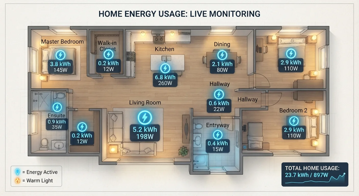 Energy Use by Room: A Plain-Language Household Reference